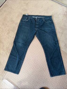Levi's Men's Straight Jeans in Indigo Blue Denim